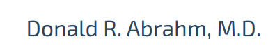 Donald Abrahm MD