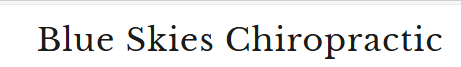 Blue Skies Chiropractic