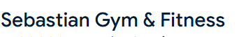 Sebastian Gym & Fitness