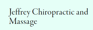 Jeffrey Chiropractic & Massage