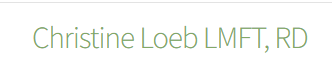 Christine Loeb Eating Disorder