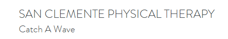 San Clemente Physical Therapy