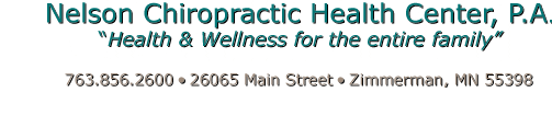 Nelson Chiropractic Health
