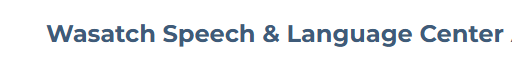 Wasatch Speech & Language Ctr