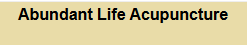 Abundant Life Acupuncture