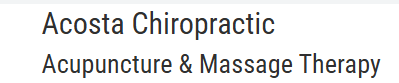 Acosta Chiropractic