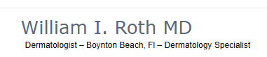 William I. Roth MD