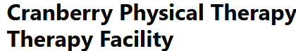 Cranberry Physical Therapy