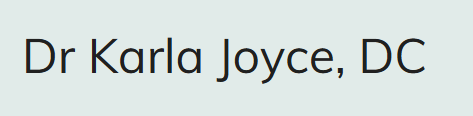 Karla Joyce Chiropractic