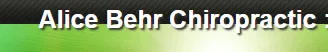 Alice Behr Chiropractic