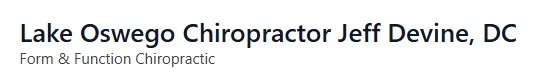 Lake Oswego Chiropractic
