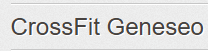 CrossFit Geneseo