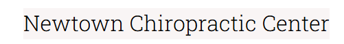 Newtown Chiropractic Center