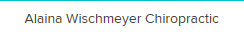 Alaina Wischmeyer Chiropractic