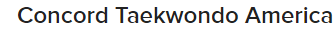 Concord TaeKwonDo America