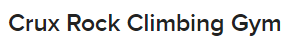 Crux Rock Climbing Gym