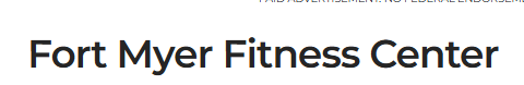 Fort Myer Fitness Center