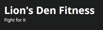 Lion's Den Fitness