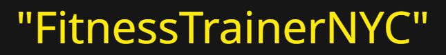 Fitnesstrainer.NYC Personal Training