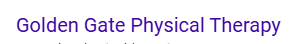 Golden Gate Physical Therapy