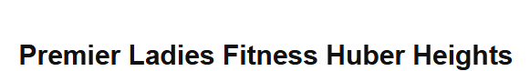 Premier Ladies Fitness