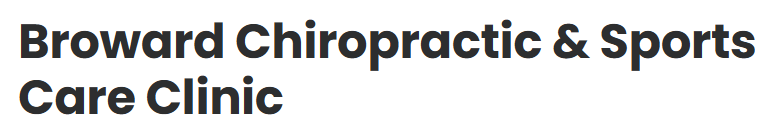 Broward Chiropractic and Sports Care Clinic